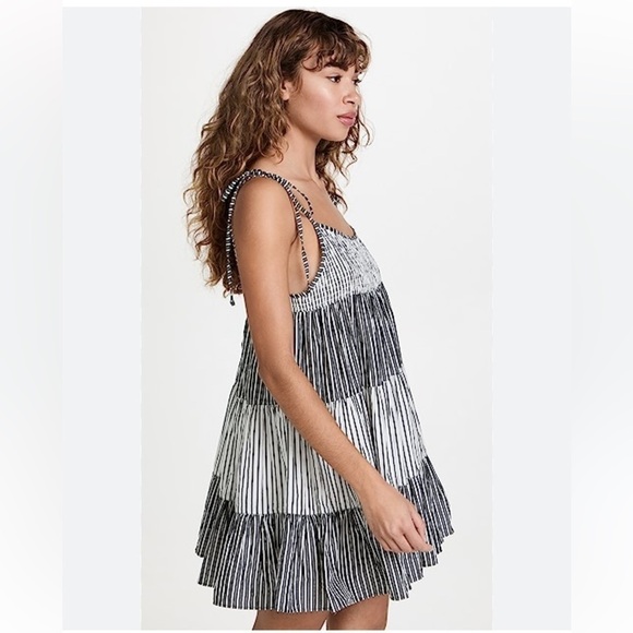 NWT SOLID & STRIPEDTHE PARKER Dress Combo- Blackout X Marshmallow Size S - Picture 1 of 9